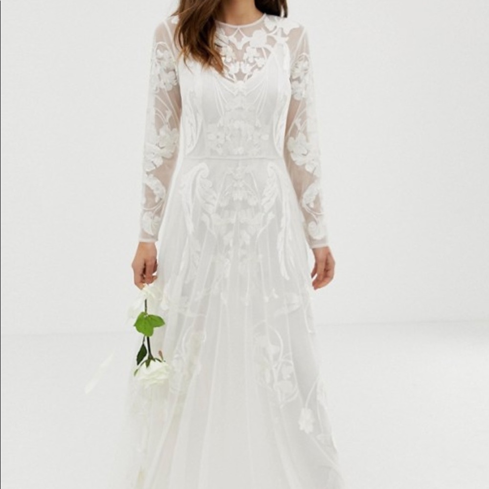 ASOS Edition Nouveau Embroidered Wedding Dress